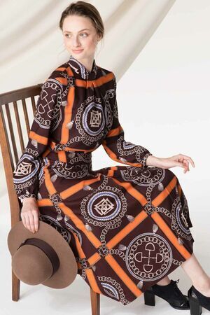 DAKS ヴィンテージスカーフプリントブラウス服