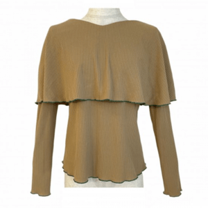 BayBee cape rib tops(camel)