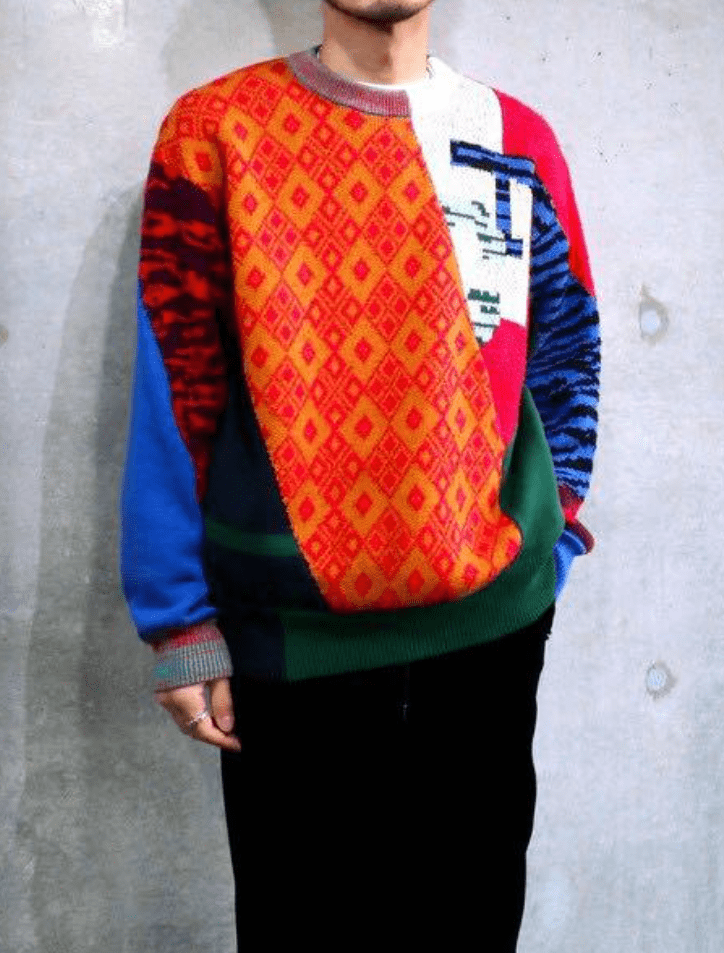 TOGA VIRILIS クレイジーパターンニット