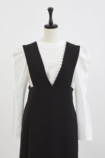 hue DAY TO EVENING PUFF LONGSLEEVE BLOUSE(DOT)