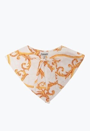 GANNI エリ Printed Cotton Poplin