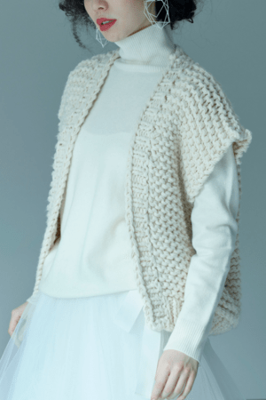 canaco_ HAND KNITTED CARDIGAN（S-067）