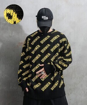 DIVINER Logo pattern Knit ニット