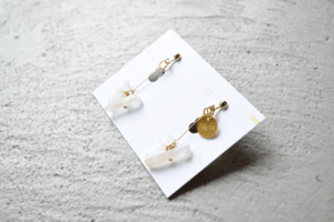 Matilda rose natural stone mini　イヤリング