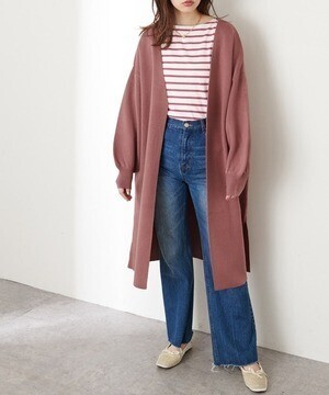 natural couture きれいめニットコーディガン