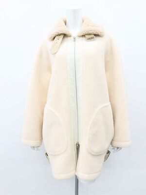 Verseau ウール混ボアコート
