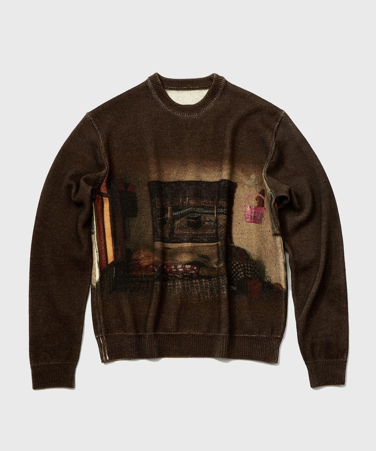 soe OVER PRINTED SWEATER KANGAL PHOTOGRAPHS BY YU INOHARA