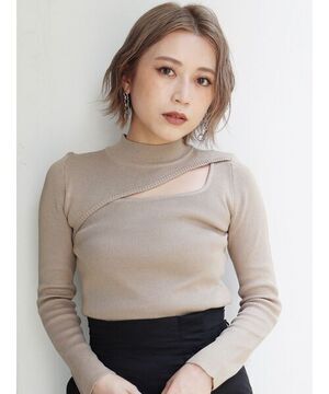 MURUA 変形ネックニット