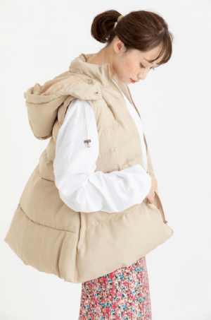 mite A line fakedown vest