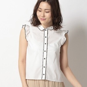To b. by agnes b. WB85 CHEMISE　フリルブラウス