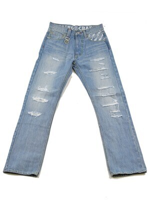 ROLLING CRADLE THUNDER GATE DENIM 1st most damage type