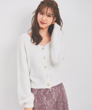 LAISSE PASSE ふわふわ2WAYカーディガン