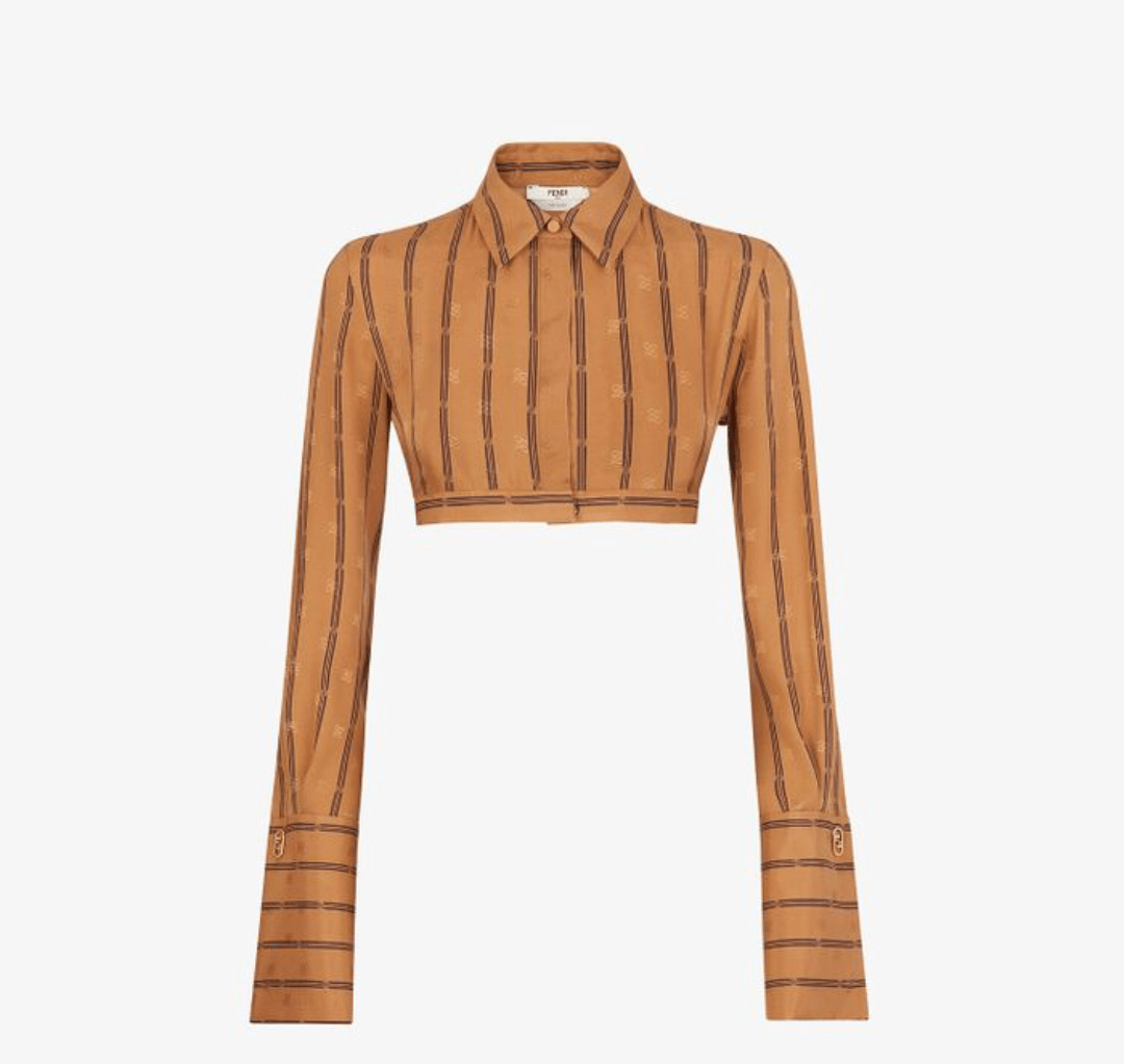 FENDI ストライプ ショート シャツ