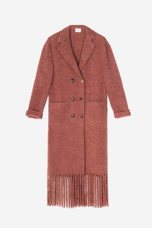 ALYSI FRINGES COAT
