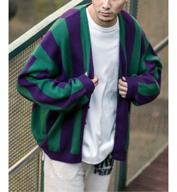 JOINT WORKS CHECKER FLAG CARDIGAN