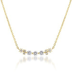 STAR JEWELRY K18 ネックレス DIAMOND NECKLACE