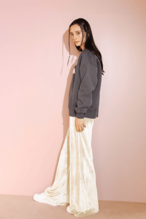 ALEXIA STAM Velour Easy Pants Beige