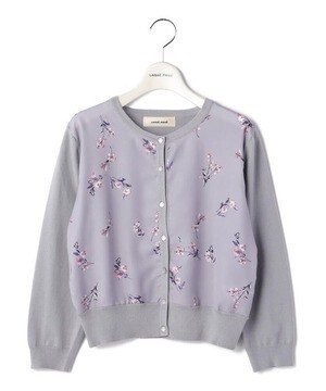 LAISSE PASSE 【WEB限定】フラワープリントカーディガン