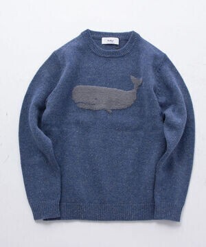 NOLLEY'S goodman クジラ インターシャ プルオーバーニット