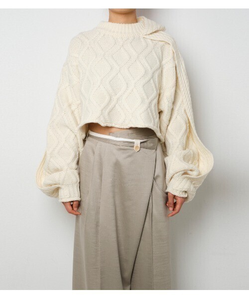 IRENE Cable Cropped Knit