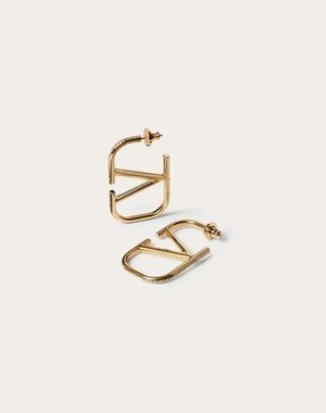 VALENTINO Vロゴ シグネチャー メタル X スワロフスキー®クリスタル ピアス