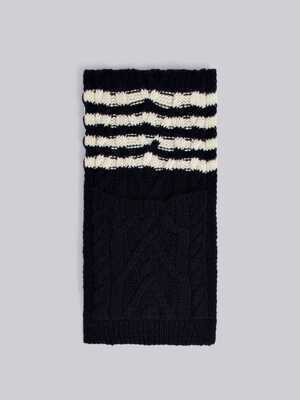 THOM BROWNE.NEW YORK 4BAR アランケーブル スカーフ