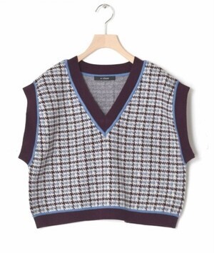 w closet 12Gチェック柄ベスト