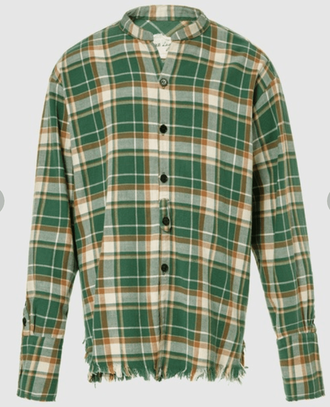 Greg Lauren GREEN PLAID CLASSIC STUDIO GREEN PLAID