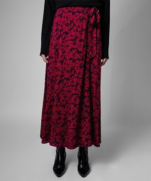Zadig & Voltaire JOHAN BICO FLOWERS JUPE LONGUE