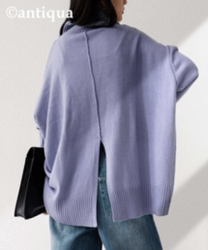 antiqua バックスリットニット ニット レディース トップス 長袖・pn-00314