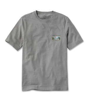L.L.Bean Men's Japan Fit Lakewashed Organic Cotton Graphic Tee