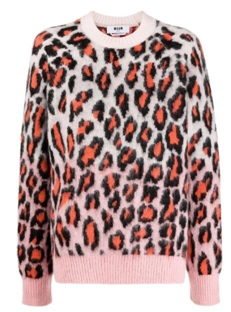 MSGM レオパード セーター
