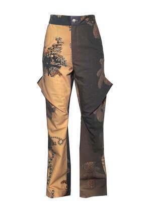 Yueqi Qi Printed Structure Pants