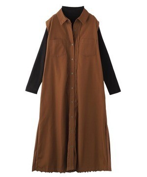 KOH.style バックプリーツドッキングワンピース