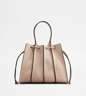 TOD'S レザー タック トート バッグ スモール
