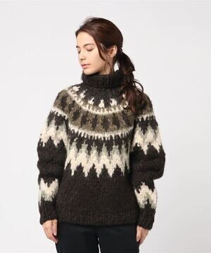 unfil カシミヤ ハンドニットセーター