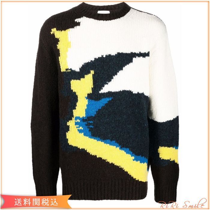 Dries Van Noten グラフィック ウール プルオーバー セーター