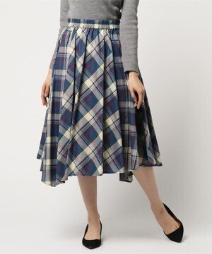 ROPE' PICNIC マドラスチェックイレヘムスカート
