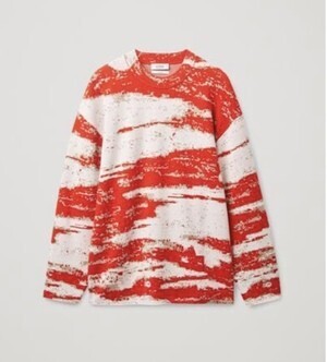 COS RELAXED-FIT GRAPHIC JUMPER