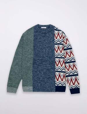 MISTERGENTLEMAN MIX PATTERNED KNIT