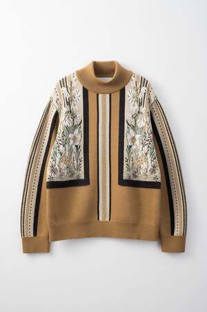 MURRAL Framed flower knit sweater