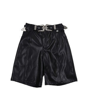 KOH.style フェイクレザーハーフパンツ