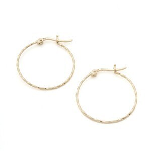 LEMONTREE アーバニッシュ デザインフープピアス K18CGカラー ピアス