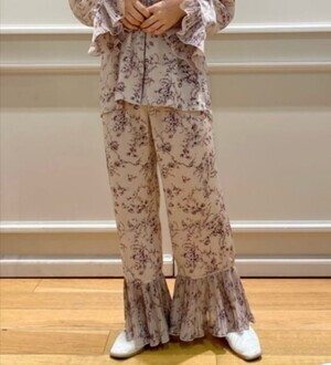SNIDEL HOME プリーツドッキングロングパンツ