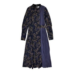 IN-PROCESS Tokyo EMBROIDERED PLEATED DRESS