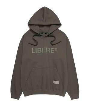 LIBERE 21 LOGO HOODIE ビッグシルエットロゴプリントフーディー パーカー