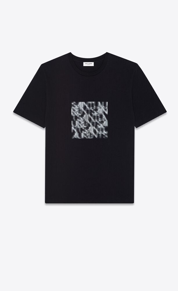 SAINT LAURENT オプティカルイリュージョンTシャツ