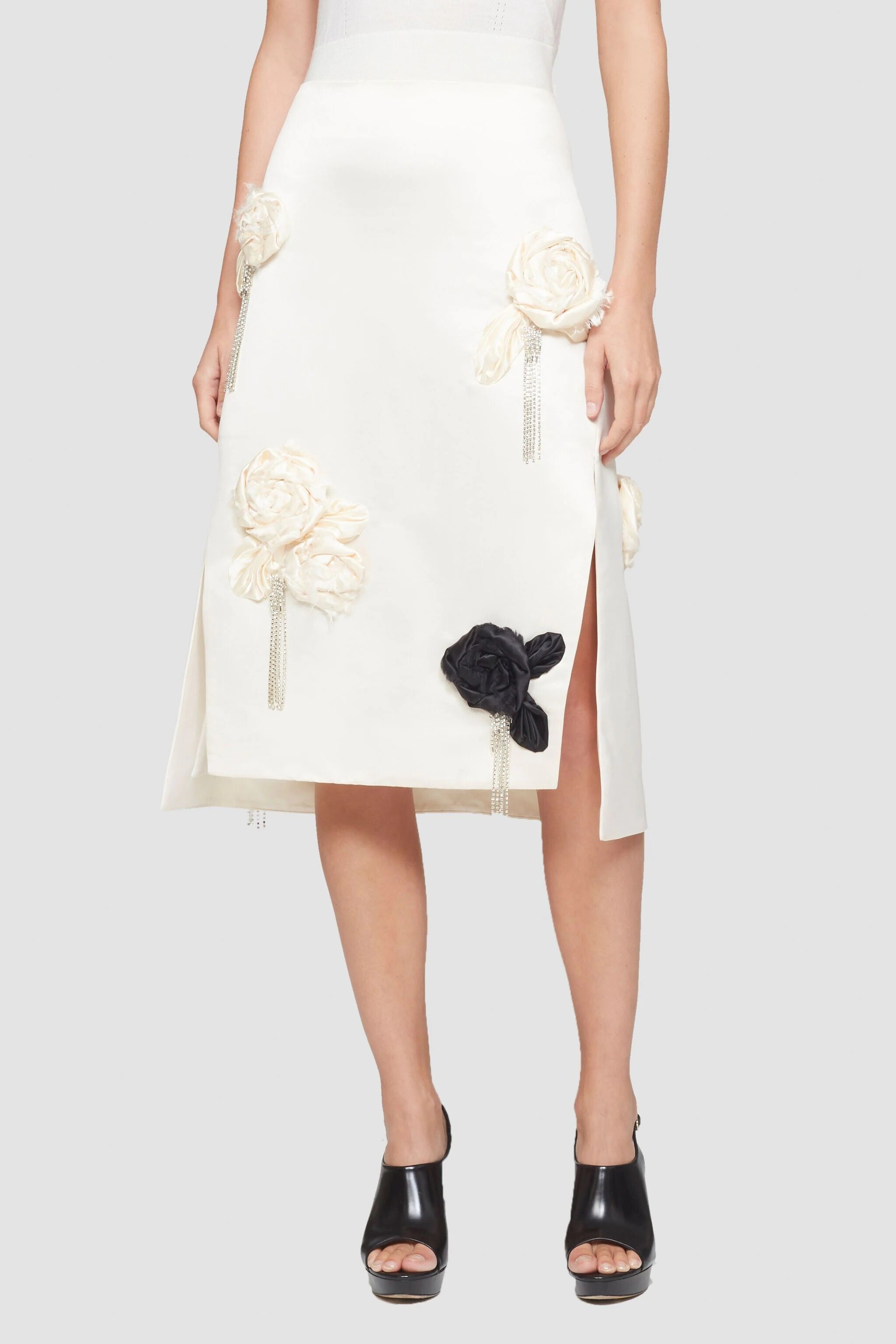3.1 Phillip Lim Floral Embellished Skirt