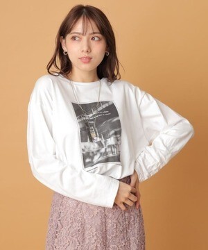 Mystrada フォトロングTシャツ