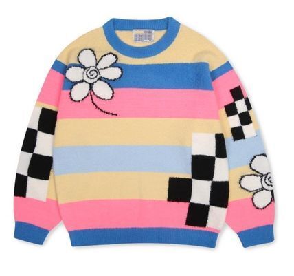 YOUTHBATH STRIPEFLOWER CHECKERBOARD KNIT